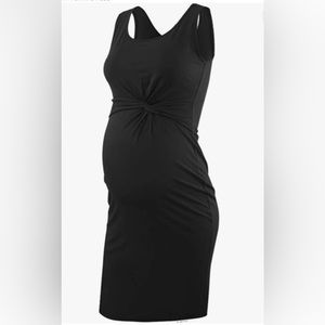 Maternity Dress Women's Sleeveless Casual Pregnancy Bodycon Tank Dress